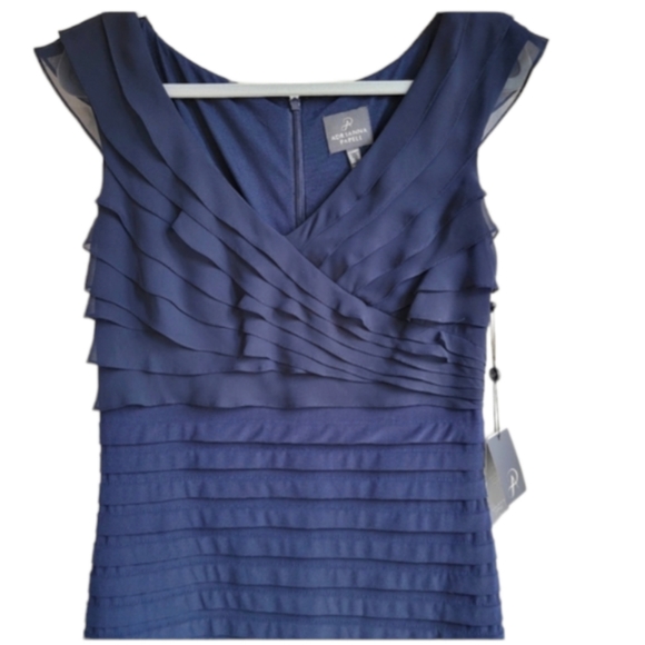 Adrienne Papell Navy Blue Dress - Picture 4 of 11